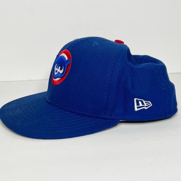 NEW ERA CHICAGO CUBS 2024 Batting Practice 59FIFTY Fitted Hat Blue Size 7(5/8) - Picture 4 of 9